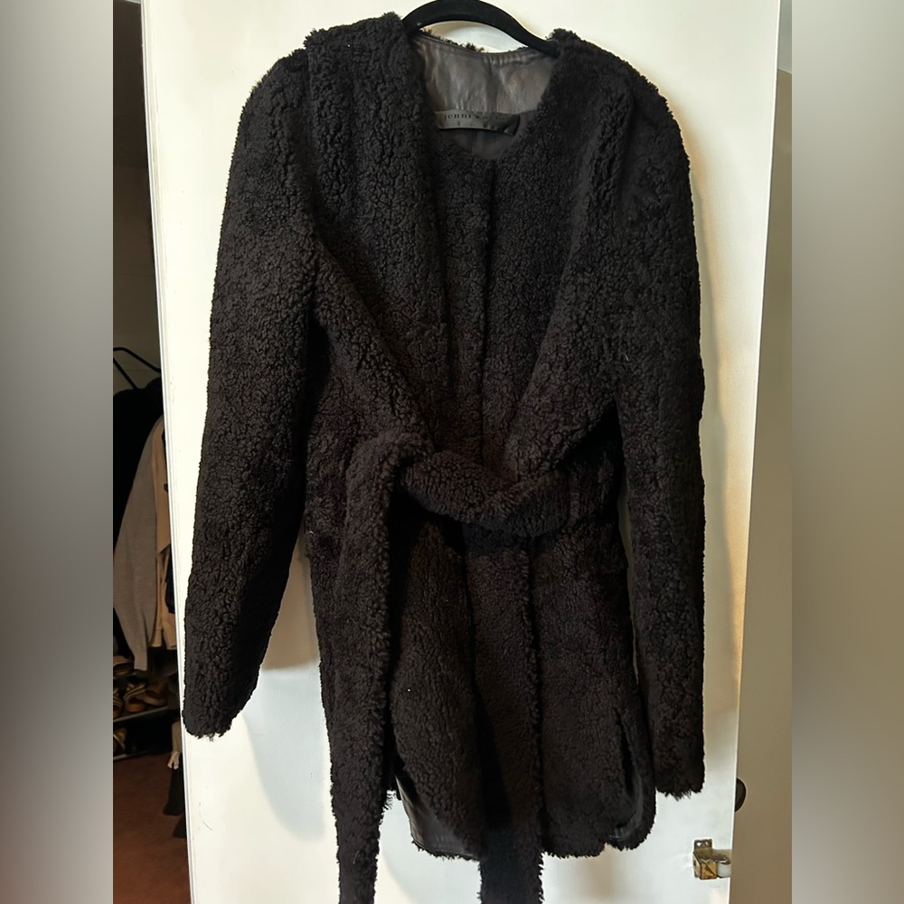Jenni Kayne wheeling coat with belt and snap front
